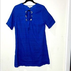 Blue Lace-Up Dress New by Davi & Dani